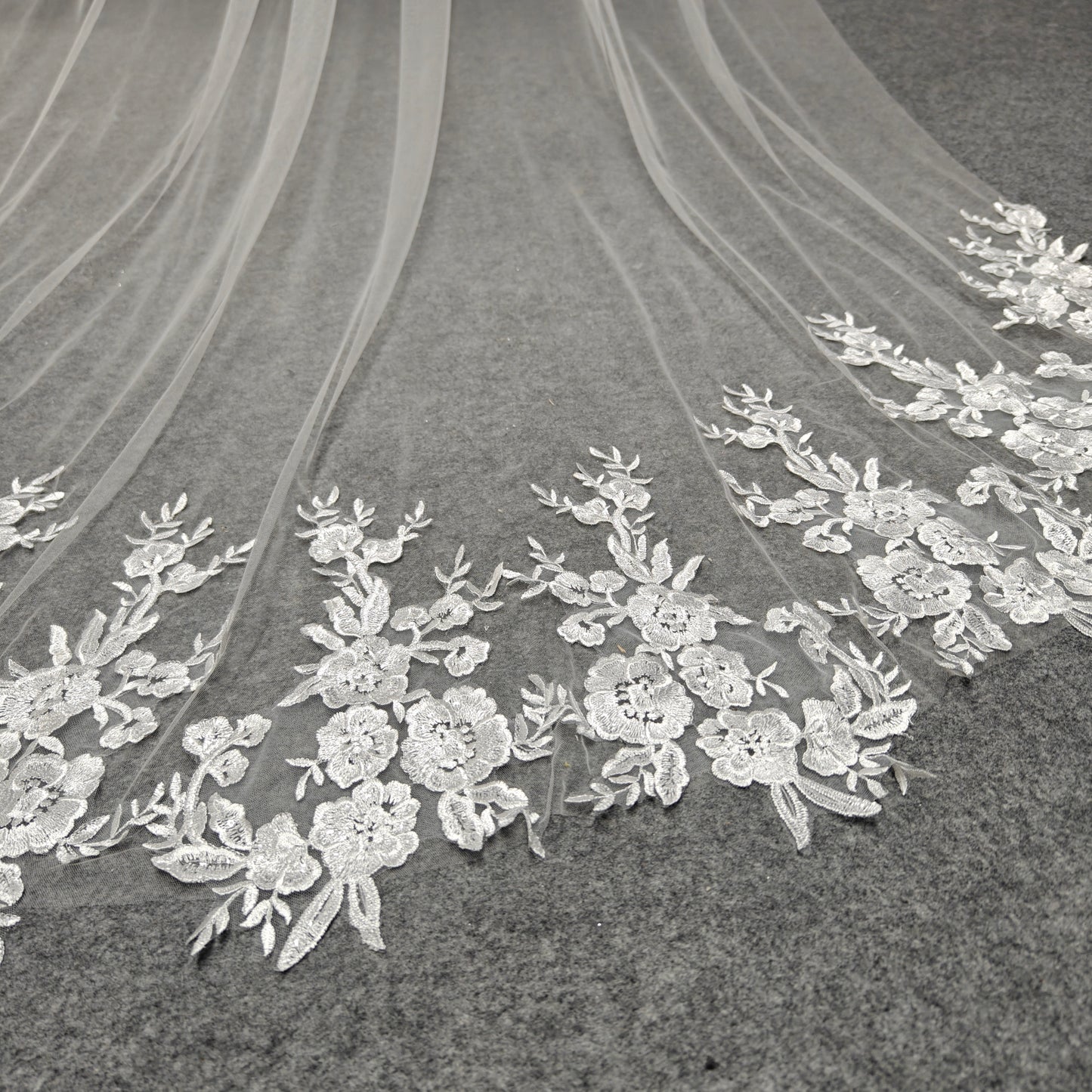 Cathedral floral veil