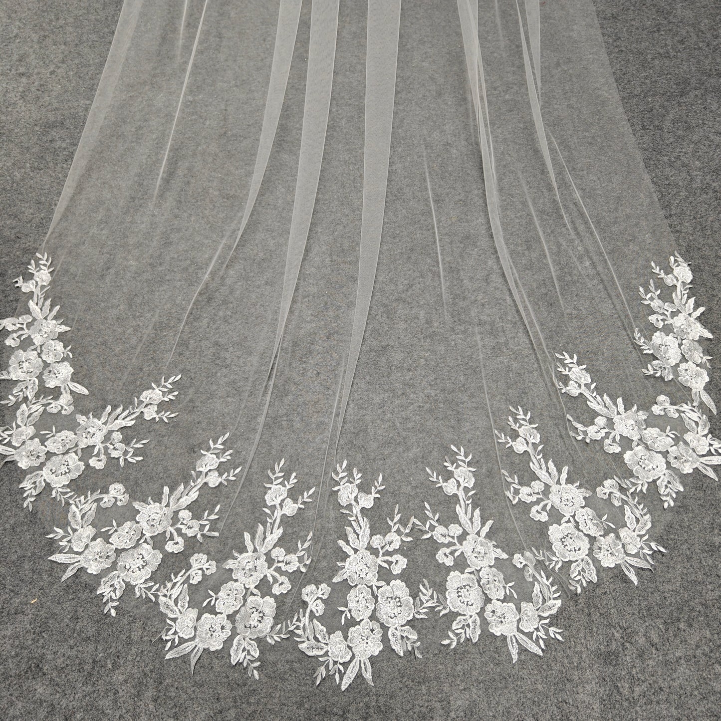 Cathedral floral veil