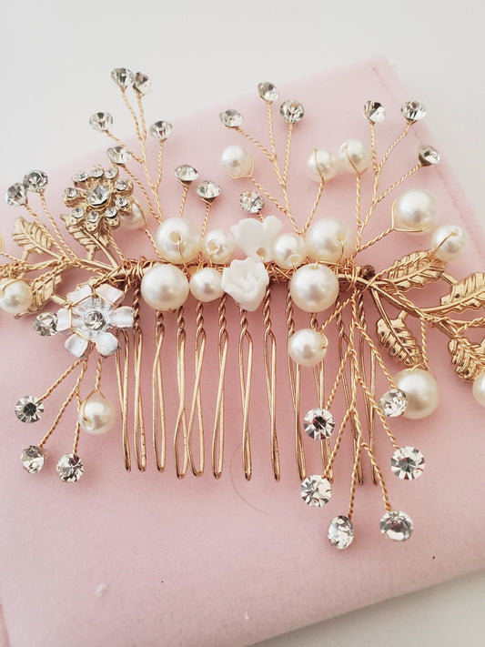 Bridal hair accessories bridal hai comb wedding hair comb bridal hair jewellry, bridal hair accessories rose gold hair comb, wedding hair