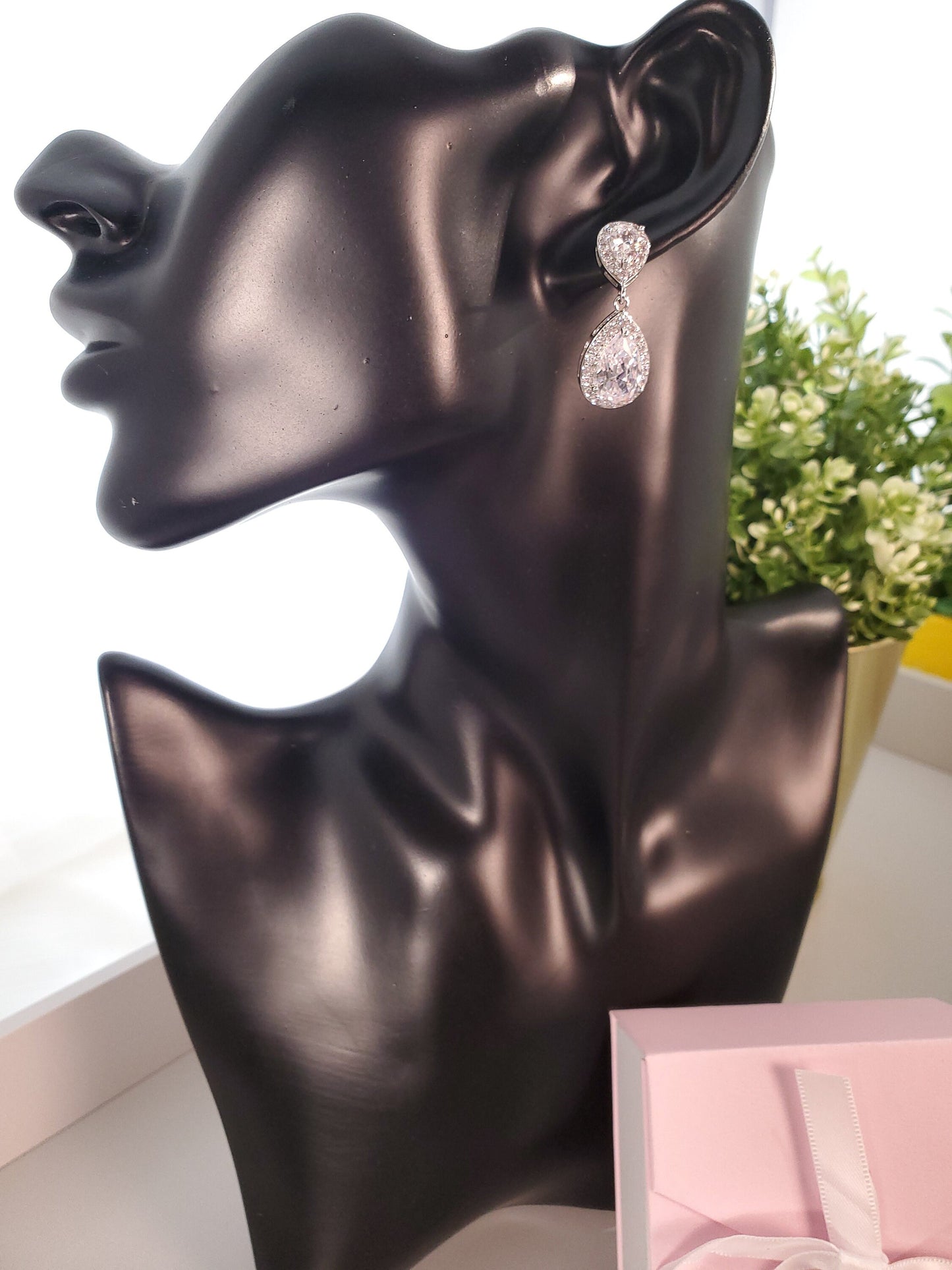 Bridesmaids gift jewelry set personalized silver bridesmaid proposal earring bridal party gift maid of honor gift bridal jewelry gift her