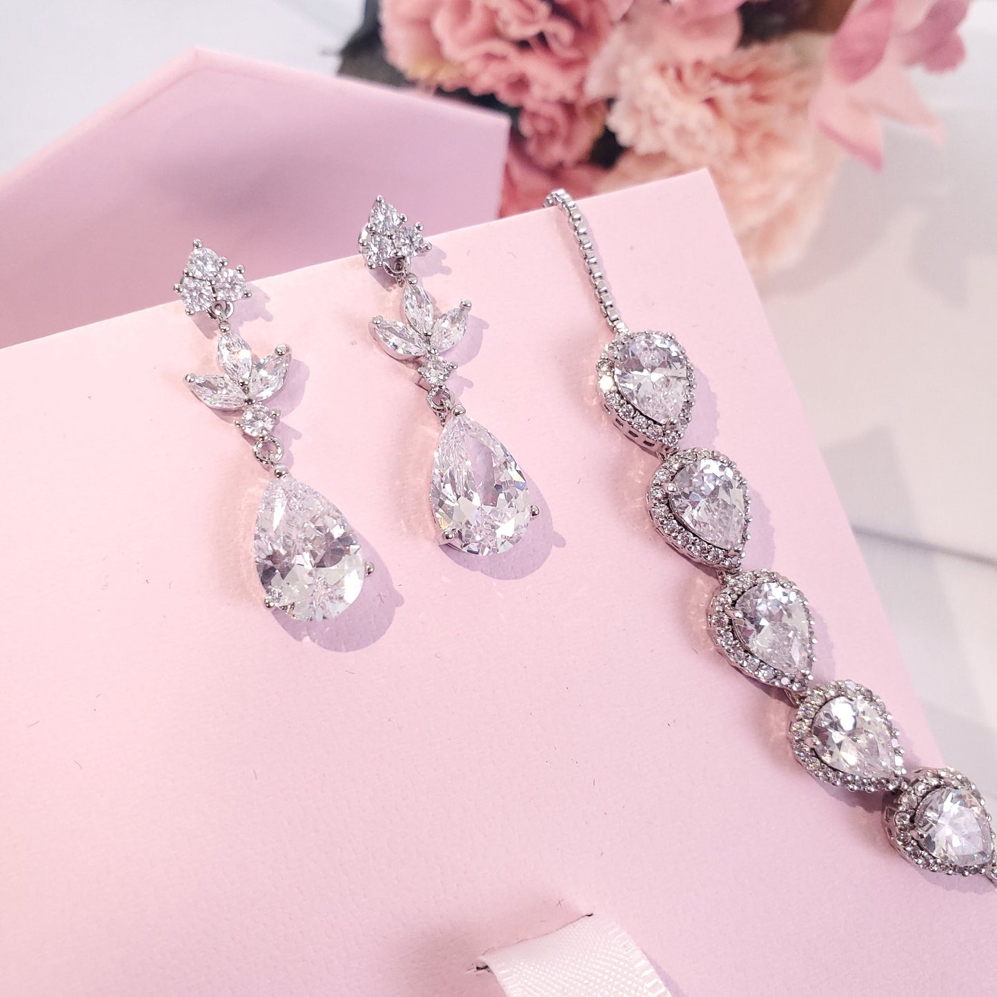 Bridesmaids gift bridal silver teardrop earrings bridal party Gift for Bridesmaid, bridesmaid proposal earrings, will you be my bridesmaid