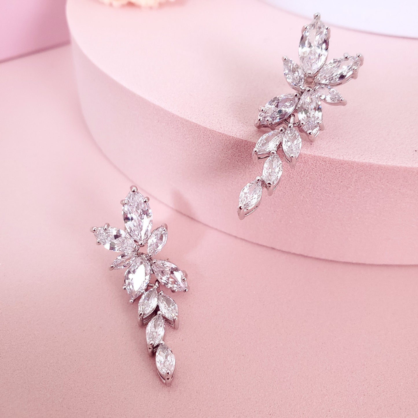 Bridal Necklace and Earring set wedding Jewellery leaf necklace for brides bridal accessories statement necklace with earrings silver