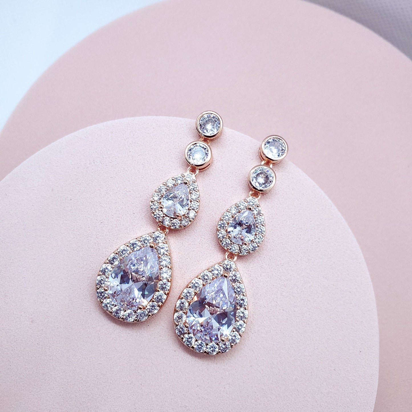Long earrings statement earrings silver earrings teardrop jewelry Crystal jewelery for bride bridal earrings wedding earrings teardrop