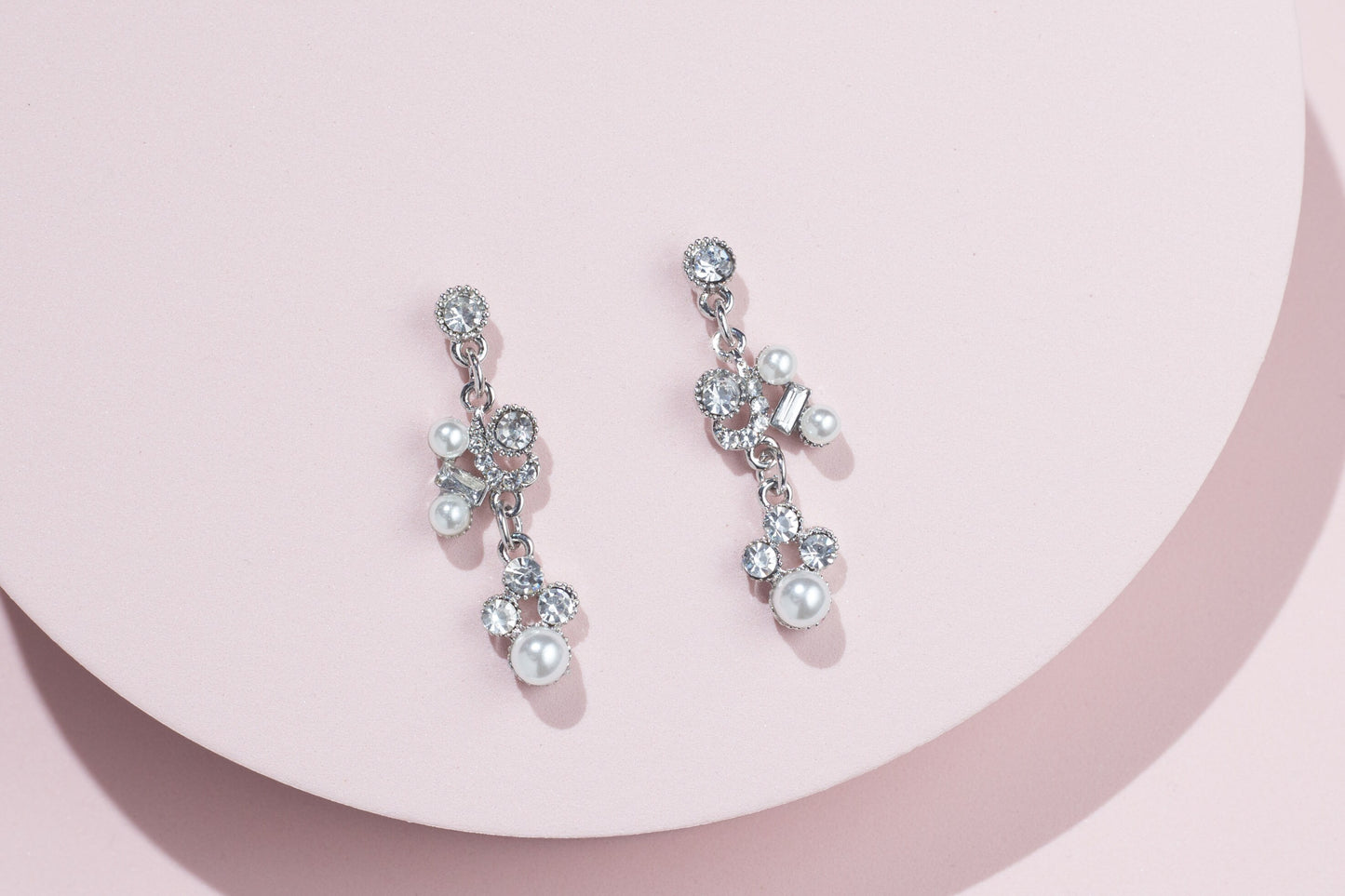 Bridal necklace set pearl silver bridal jewelry bridal necklace wedding jewelry wedding accessories wedding necklace set