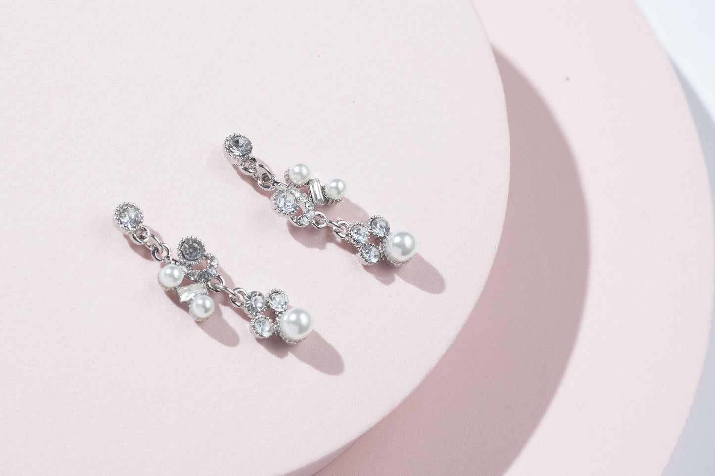 Bridal necklace set pearl silver bridal jewelry bridal necklace wedding jewelry wedding accessories wedding necklace set