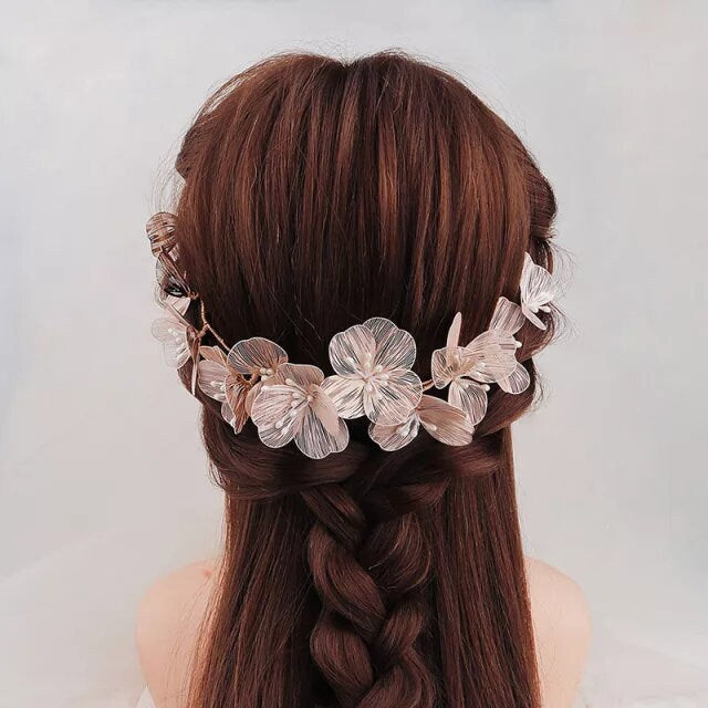 Big flower bridal hair comb Wedding Hair Comb large floral headpiece white flower Bridal comb boho bridal hair accessories bridal hairpiece