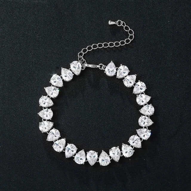 Silver necklace Bridal necklace wedding necklace Bridal jewelry Back jewelry Wedding Jewellery Wedding jewelry set extra long earrings