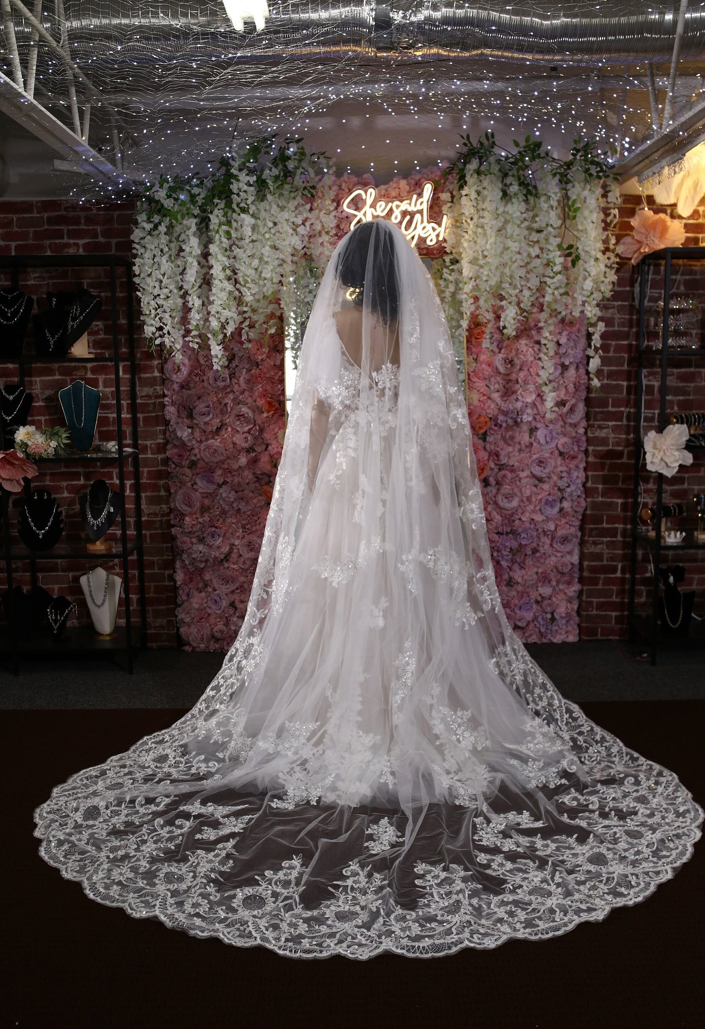 Long veil bridal veil Cathedral veil wedding veil lace wedding veil bridal veil affordable veil chapel wedding veil embroidery veil