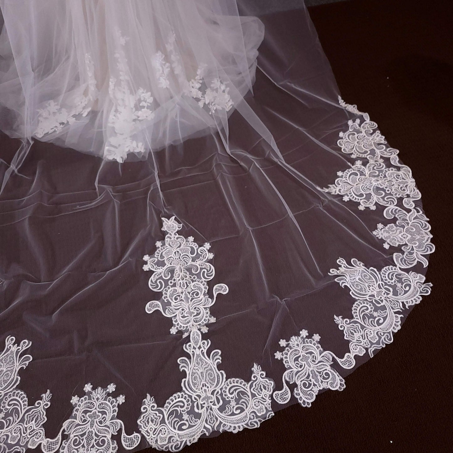 Wedding veil with Comb bridal veil ivory veil cathedral veil soft tulle bridal veil