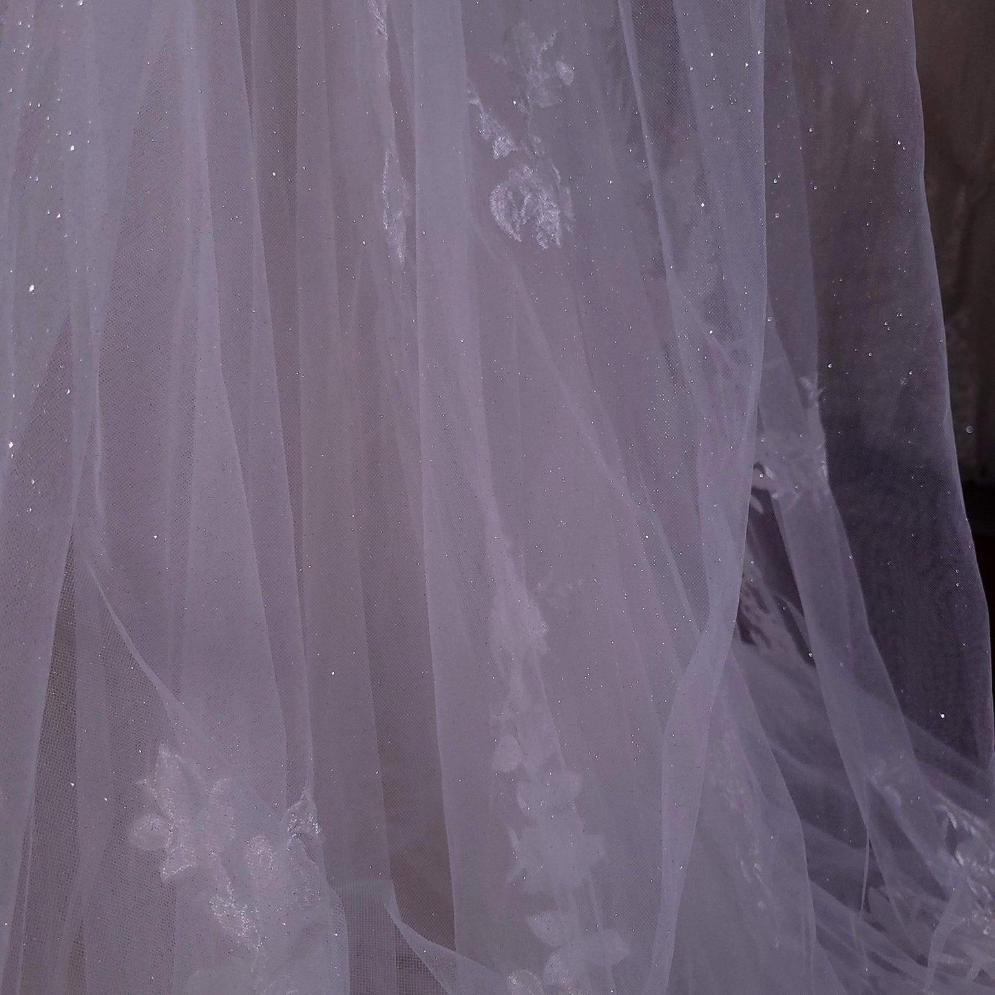 Sparkling veil shiny veil wedding veil Sparkling wedding veil white moonshine veil cathedral shiny veil sparkly lace veil