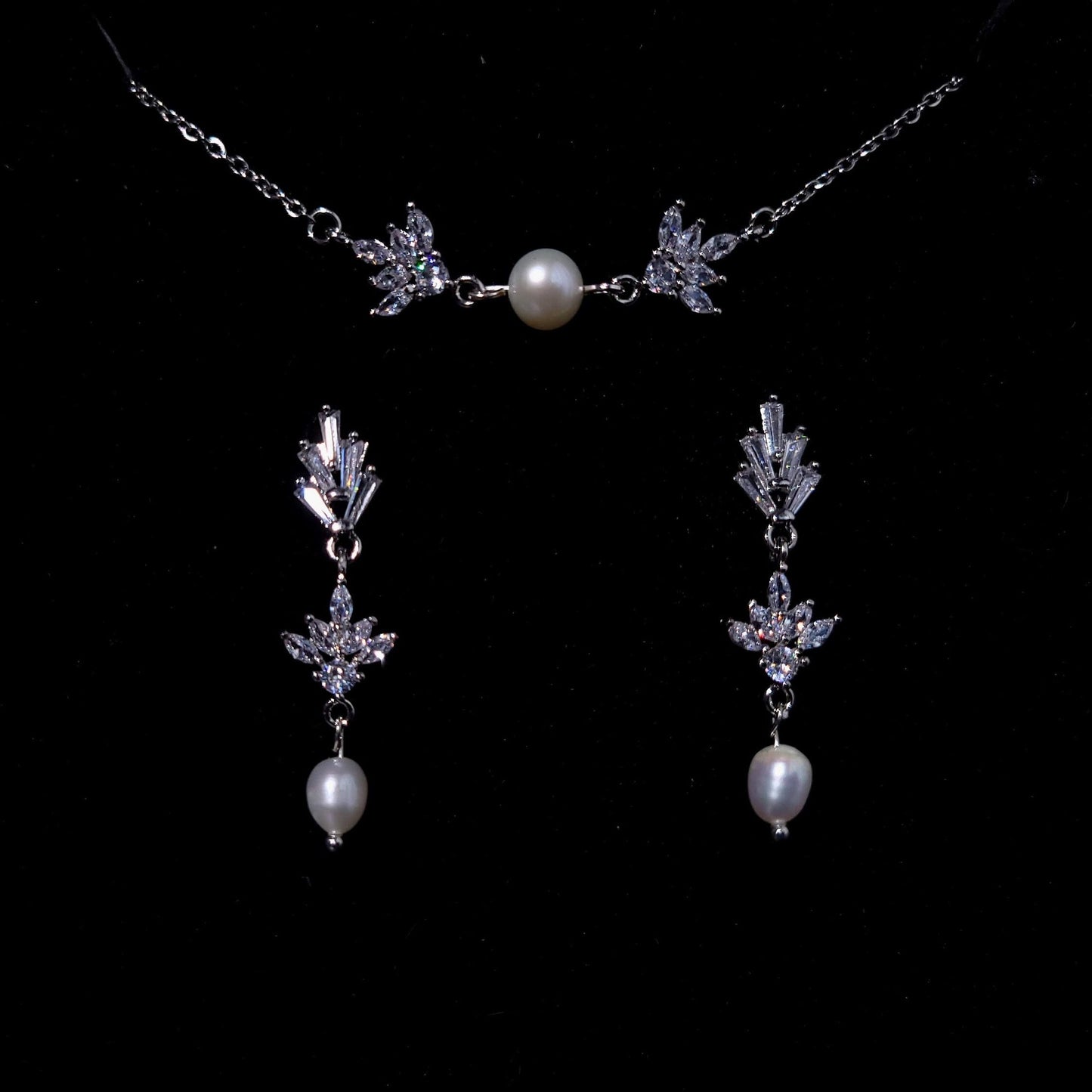 Fan earrings wedding FreshwaterPearl Earrings Bridal Jewelry Statement Earrings fan earring custom bridal jewelry
