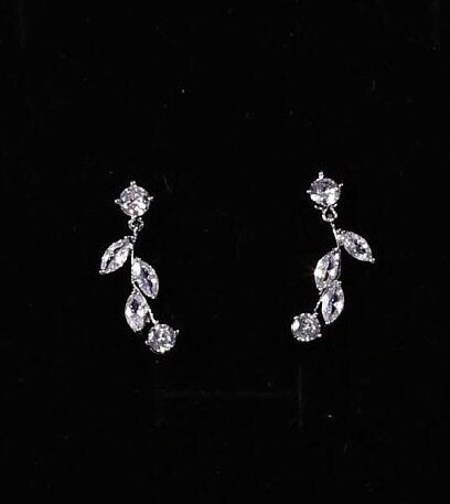 Wedding necklace set silver bridal jewelry bridal necklace crystal wedding jewelry wedding accessories bridal necklace set zirconia