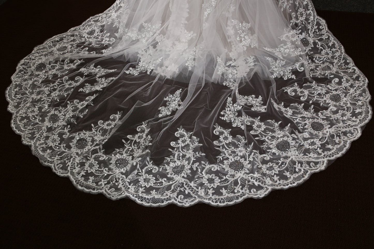 Long veil bridal veil Cathedral veil wedding veil lace wedding veil bridal veil affordable veil chapel wedding veil embroidery veil