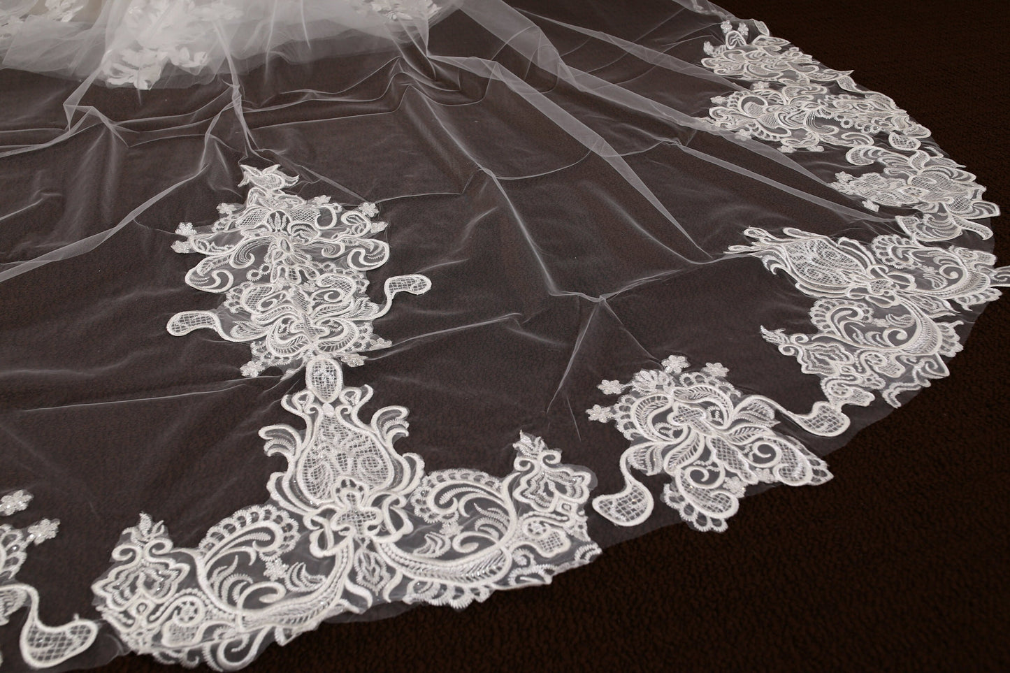 Wedding veil with Comb bridal veil ivory veil cathedral veil soft tulle bridal veil