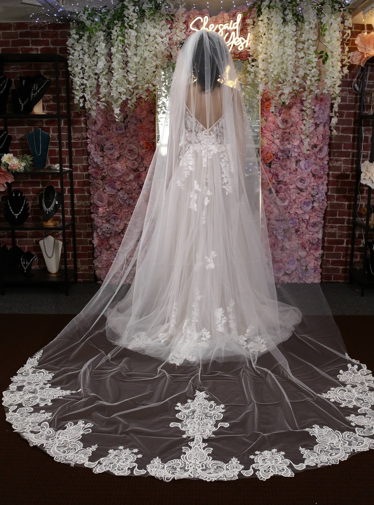 Wedding veil with Comb bridal veil ivory veil cathedral veil soft tulle bridal veil