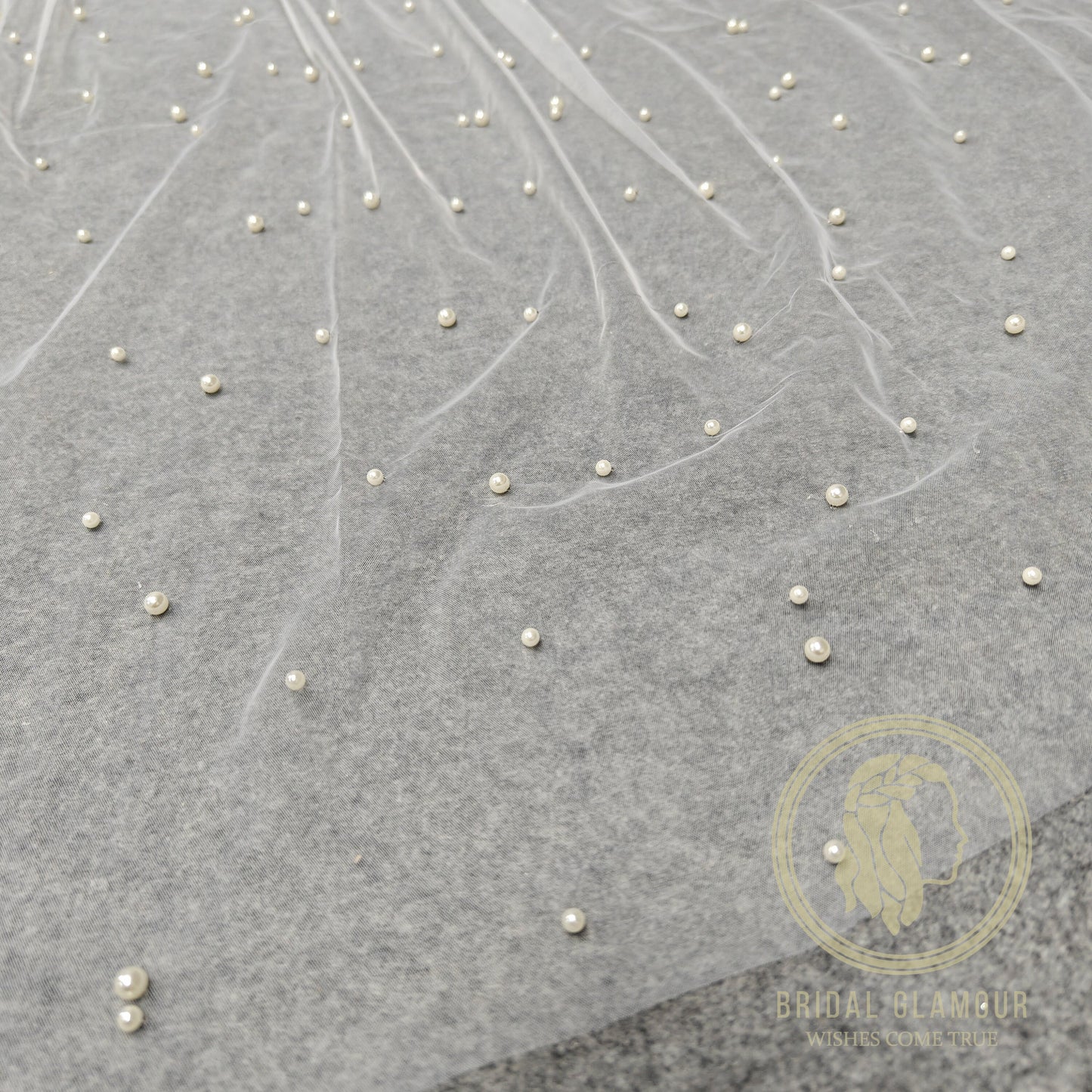 Pearl veil cathedral pearl wedding veil with pearls veil ivory pearl veil