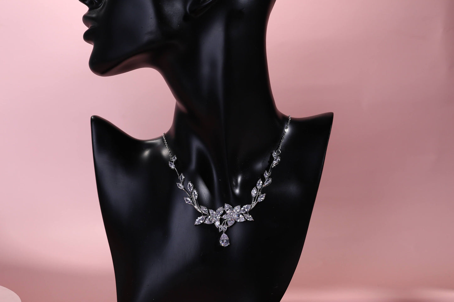 Luxury Bridal Necklace Set floral wedding necklace bridal jewelry set high quality wedding jewelry