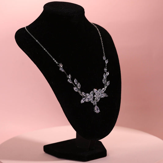 Luxury Bridal Necklace Set floral wedding necklace bridal jewelry set high quality wedding jewelry