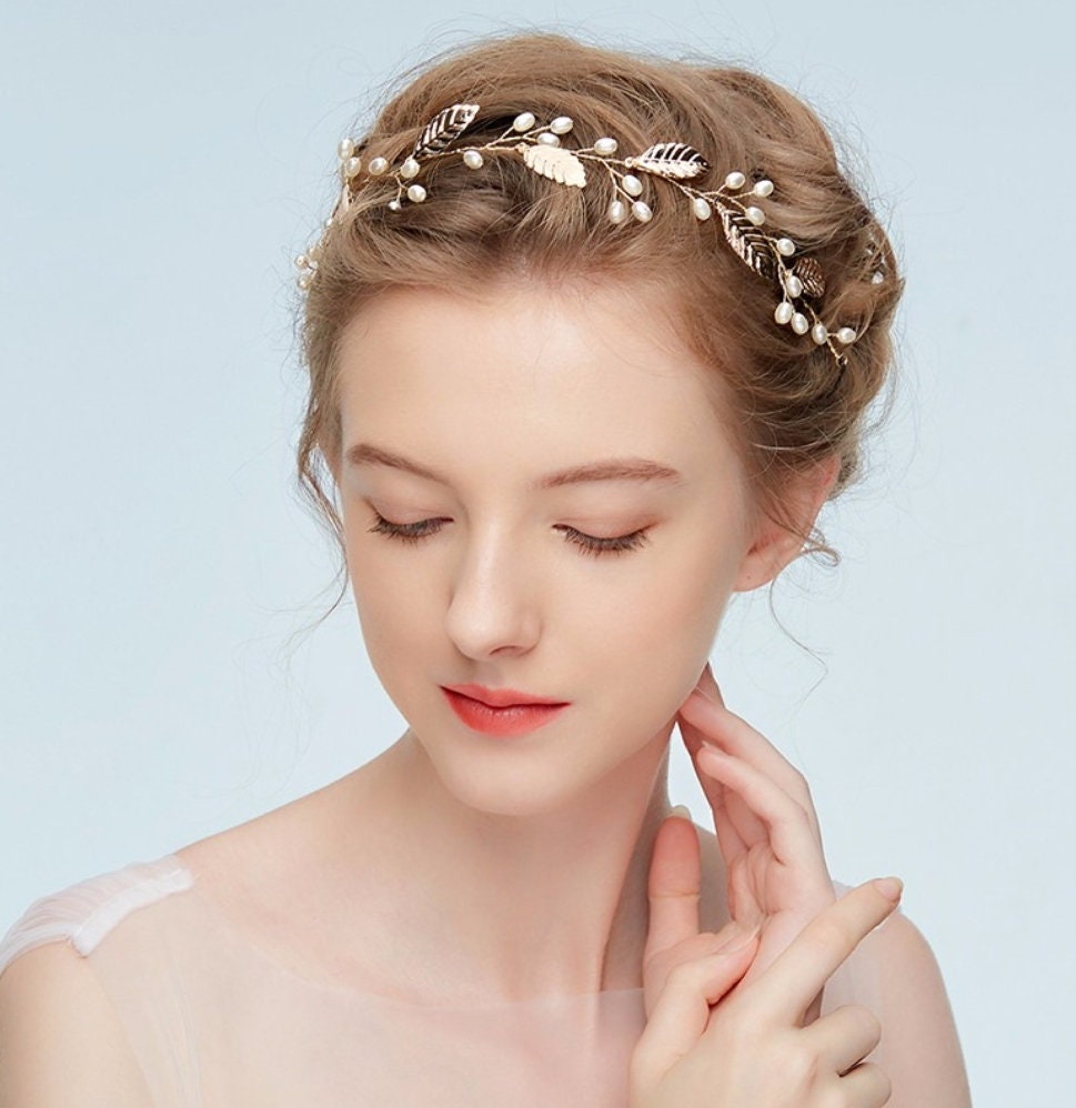 Hair vine, bridal hair vine, wedding hair vine, bridal hair accessories, gold hair vine, bridal hair, wedding headpiece, bohemian headpiece