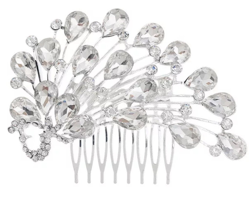 Clearance cheap bridal hair comb, peacock hair comb,bridesmaids comb, wedding hair accessories, bridal hair accessories