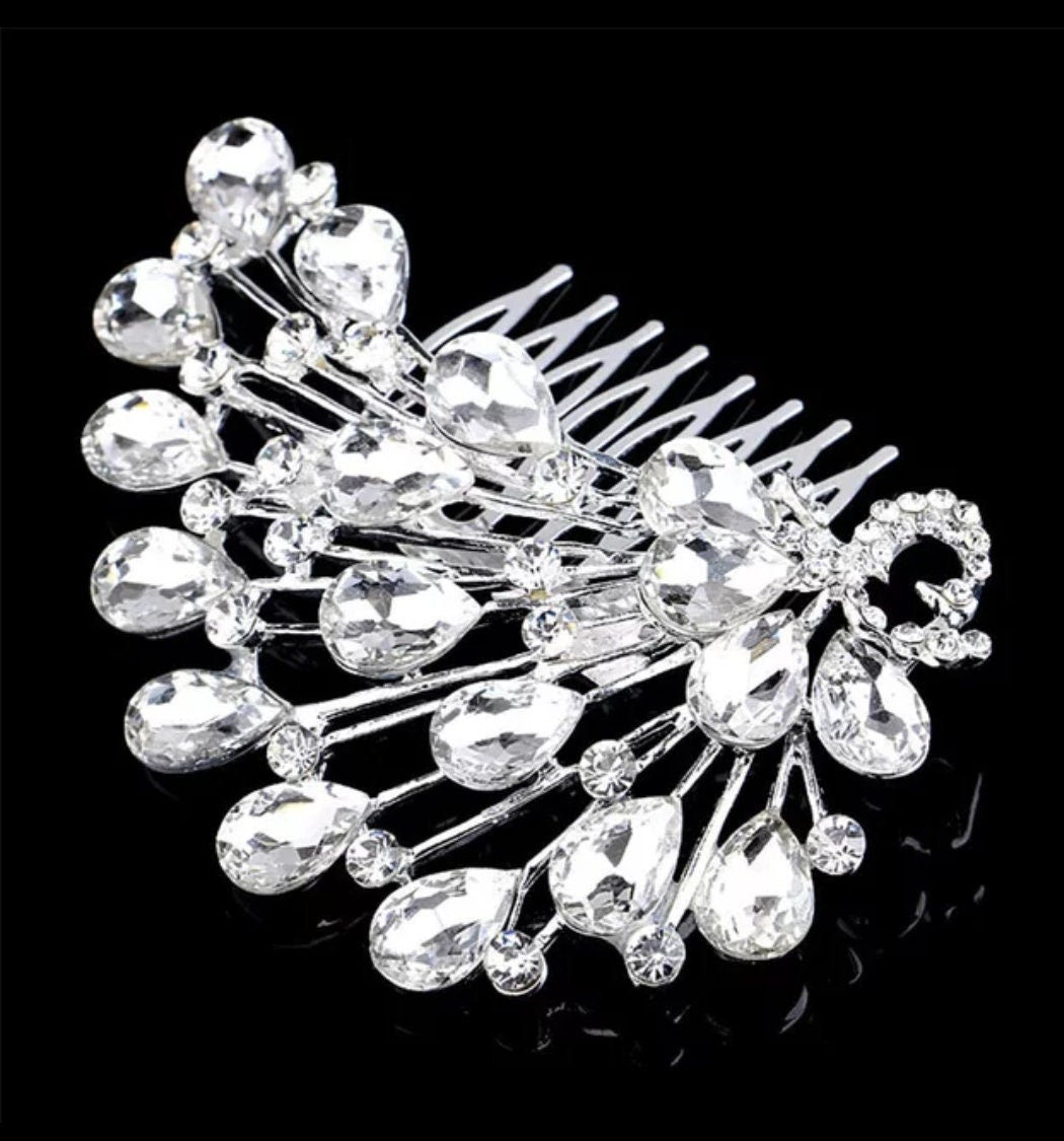 Clearance cheap bridal hair comb, peacock hair comb,bridesmaids comb, wedding hair accessories, bridal hair accessories