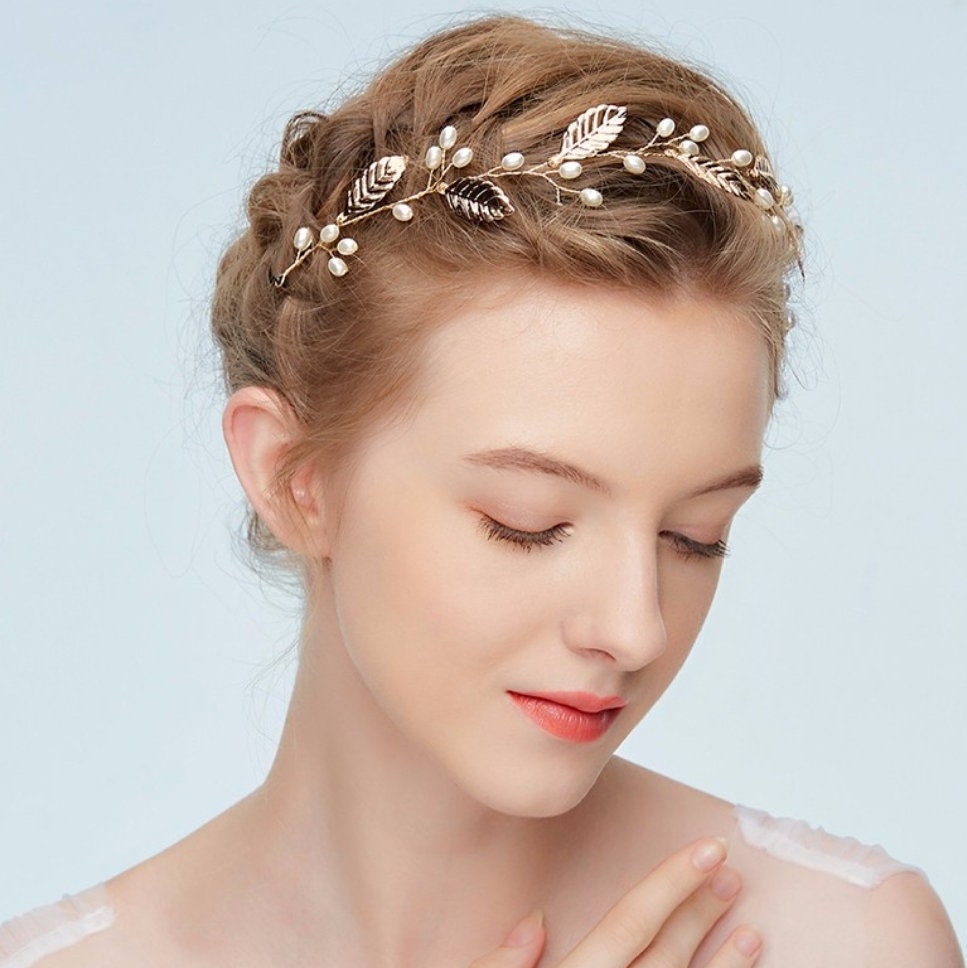 Hair vine, bridal hair vine, wedding hair vine, bridal hair accessories, gold hair vine, bridal hair, wedding headpiece, bohemian headpiece