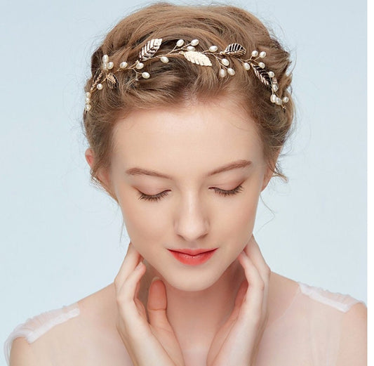 Hair vine, bridal hair vine, wedding hair vine, bridal hair accessories, gold hair vine, bridal hair, wedding headpiece, bohemian headpiece