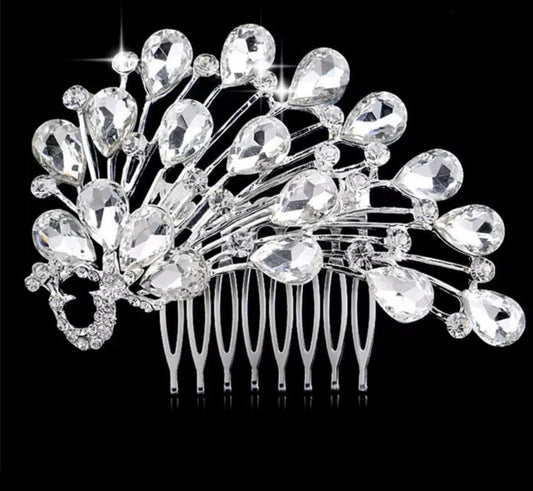 Clearance cheap bridal hair comb, peacock hair comb,bridesmaids comb, wedding hair accessories, bridal hair accessories