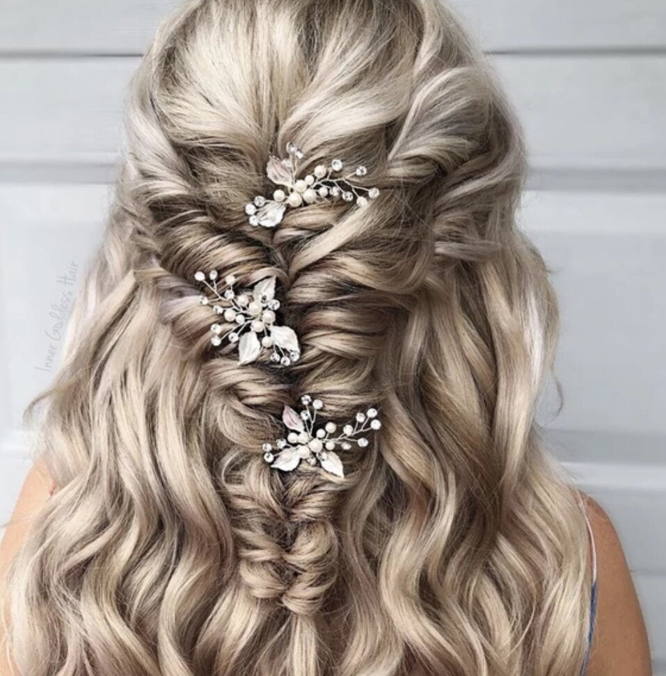 Bridal hair accessories bridesmaids hair pins
