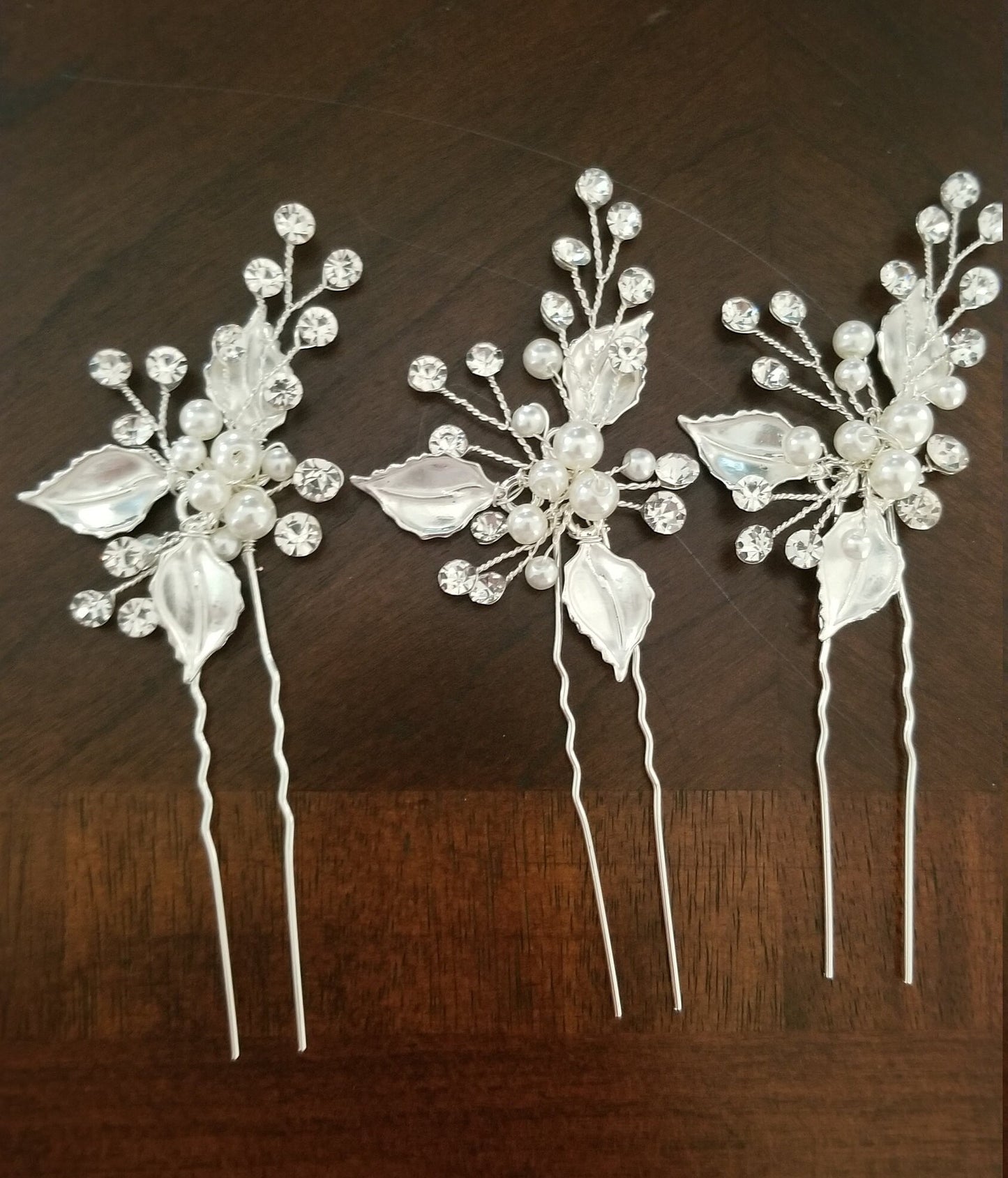 Bridal hair accessories bridesmaids hair pins