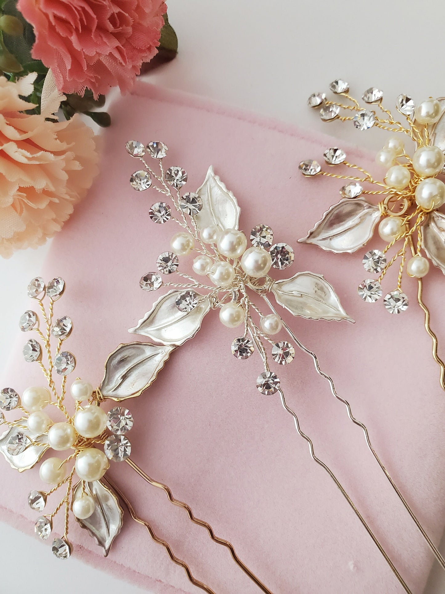 Bridal hair accessories bridesmaids hair pins