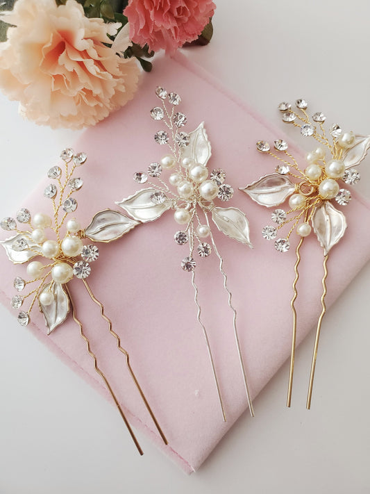 Bridal hair accessories bridesmaids hair pins