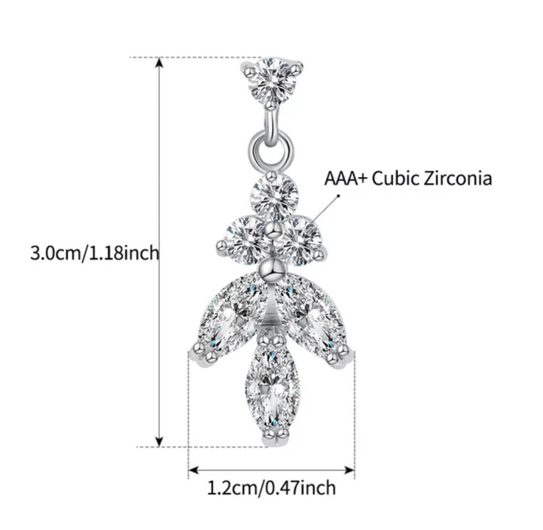 Set of 1, 2,3,4,5 Earrings Crystal Leaf Wedding Earrings Bridal Earrings Crystal bridal earrings wedding jewelry for brides bridesmaids gift