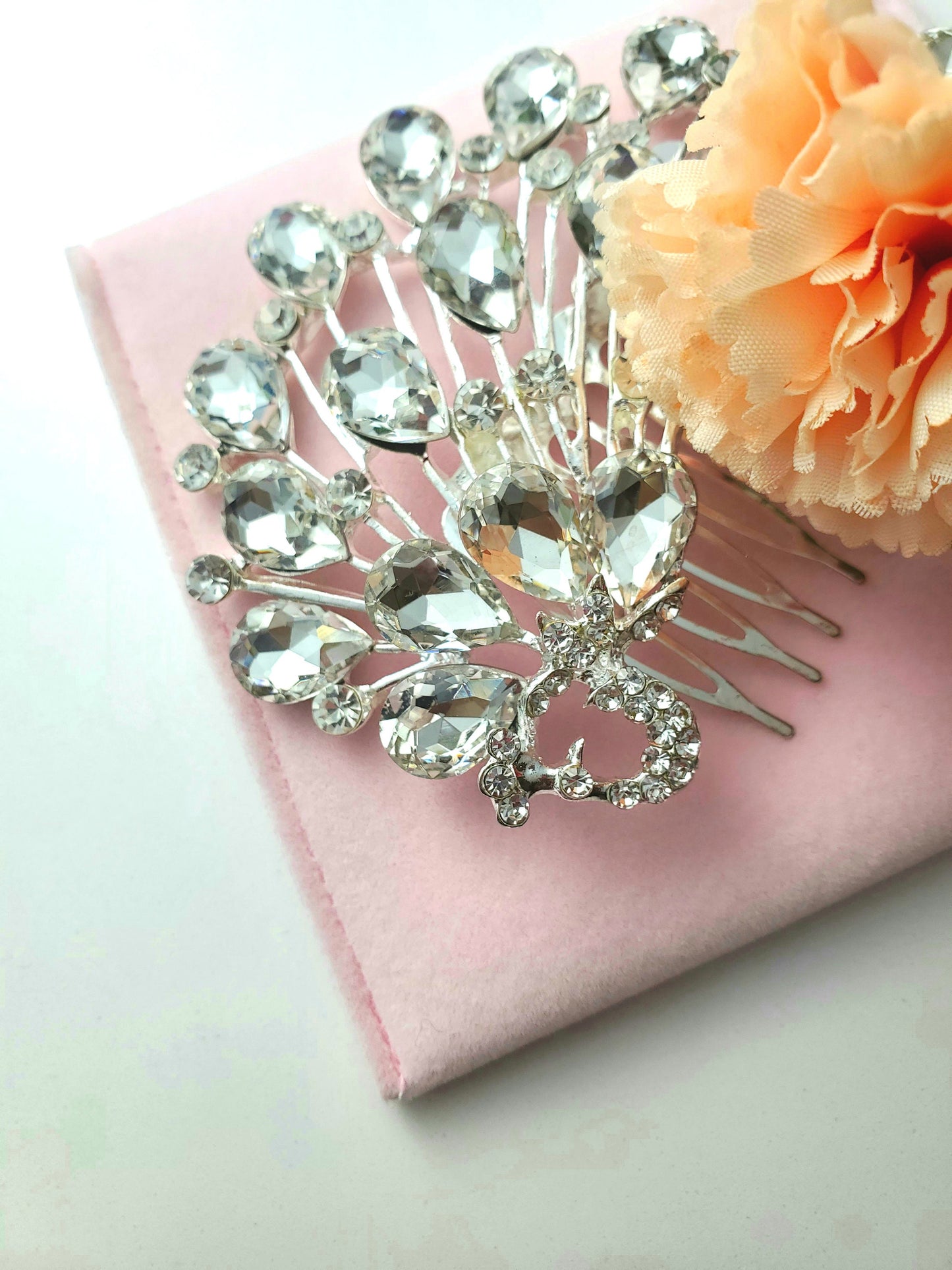 Clearance cheap bridal hair comb, peacock hair comb,bridesmaids comb, wedding hair accessories, bridal hair accessories