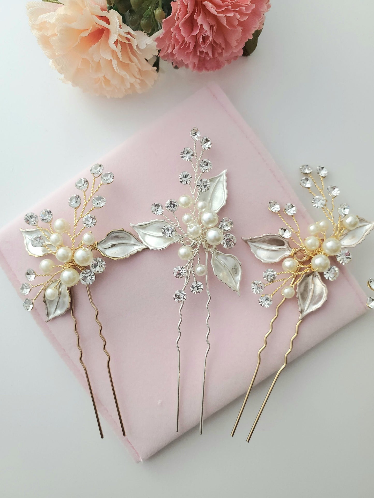 Bridal hair accessories bridesmaids hair pins