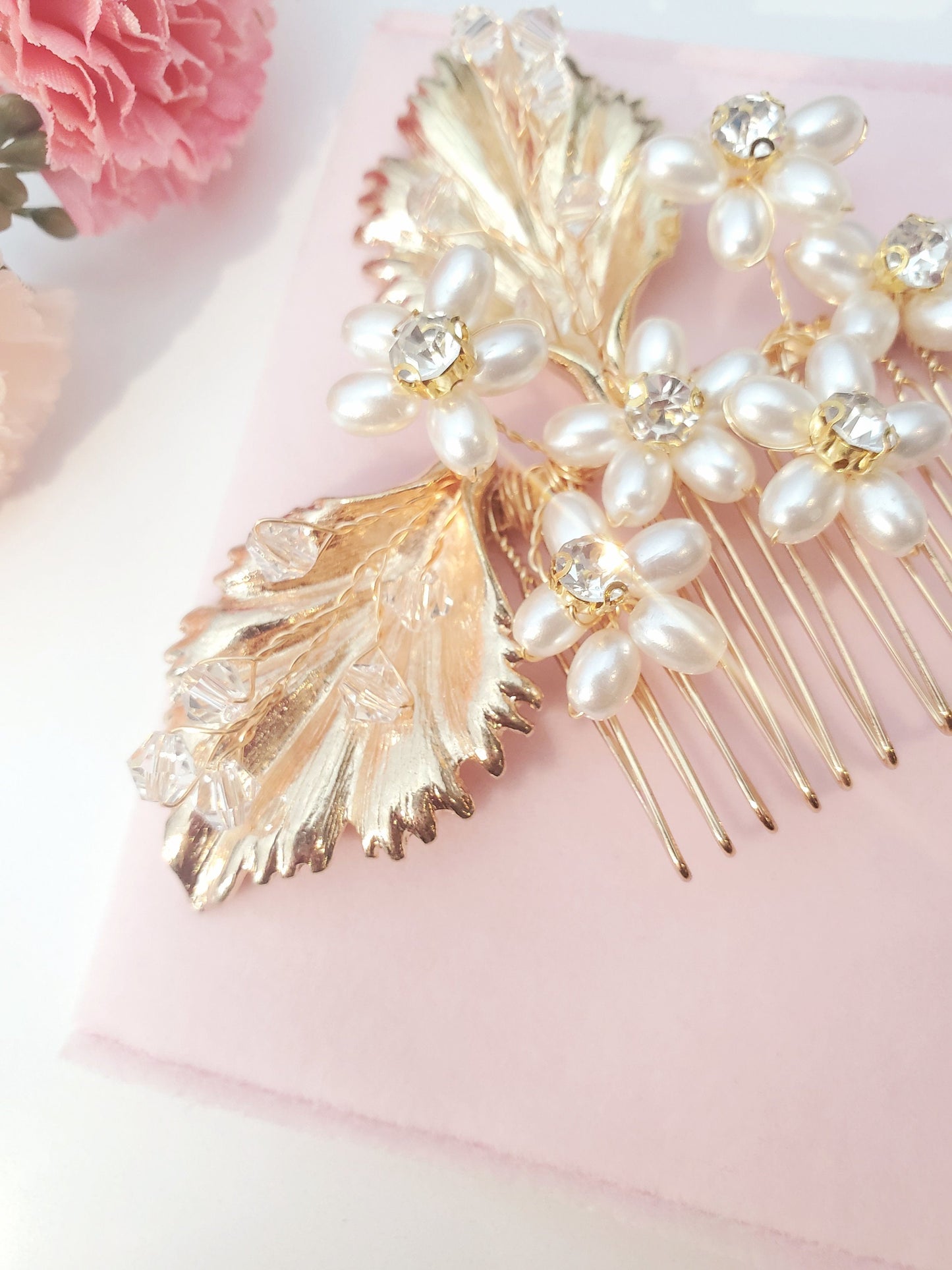 Vintage bridal comb, gold bridal comb, bridal haircomb, vintage bridal comb, wedding haircomb, bridal hairpiece, wedding hairpiece, haircomb