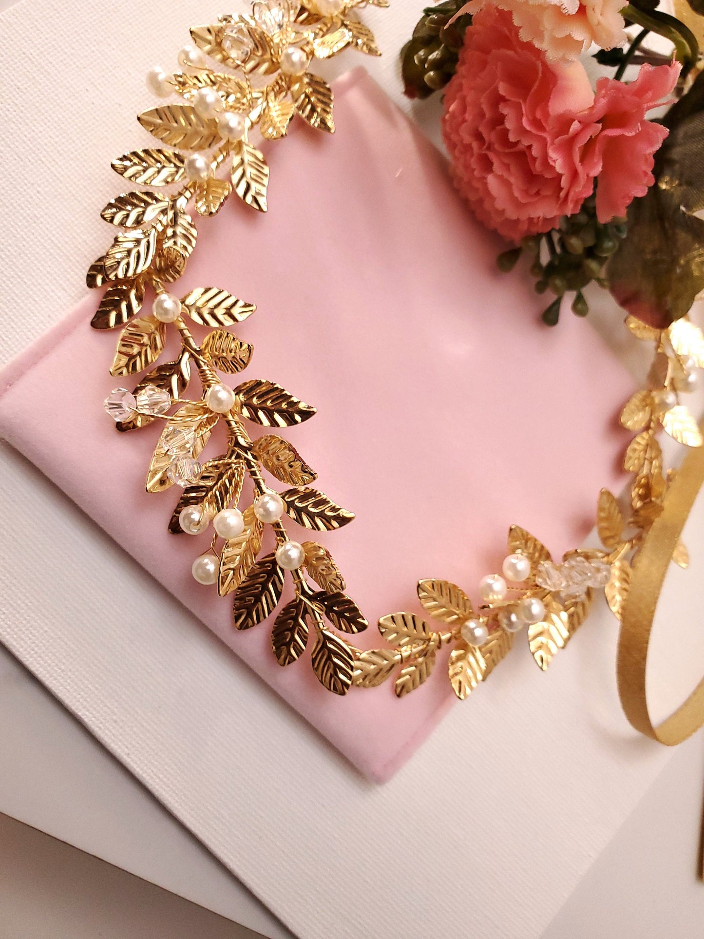 Gold leaves bridal hair accessories vintage bridal hair band Bridal silver leaves hair band bridal hair accessories bridal leaves hair vine