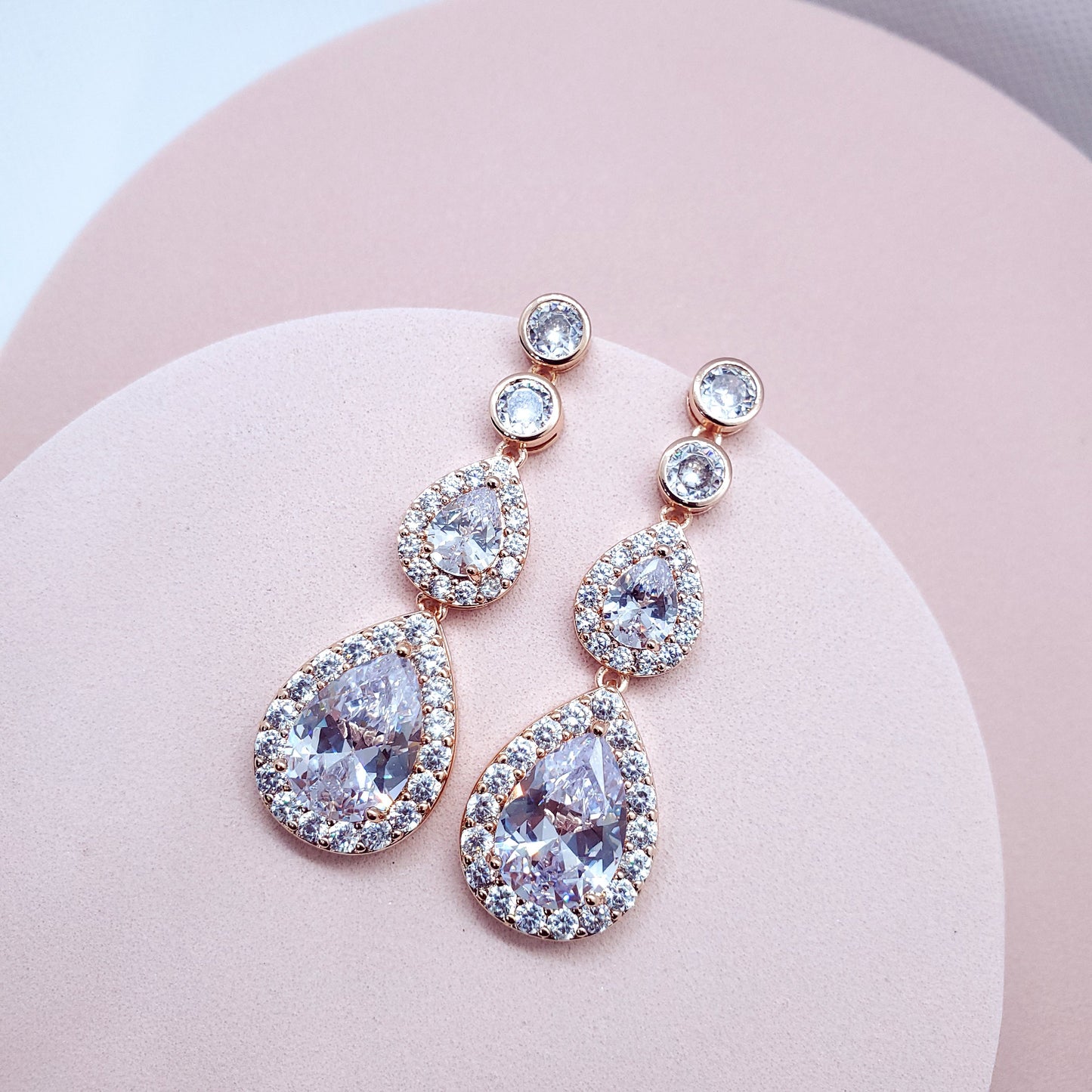 Long earrings statement earrings silver earrings teardrop jewelry Crystal jewelery for bride bridal earrings wedding earrings teardrop