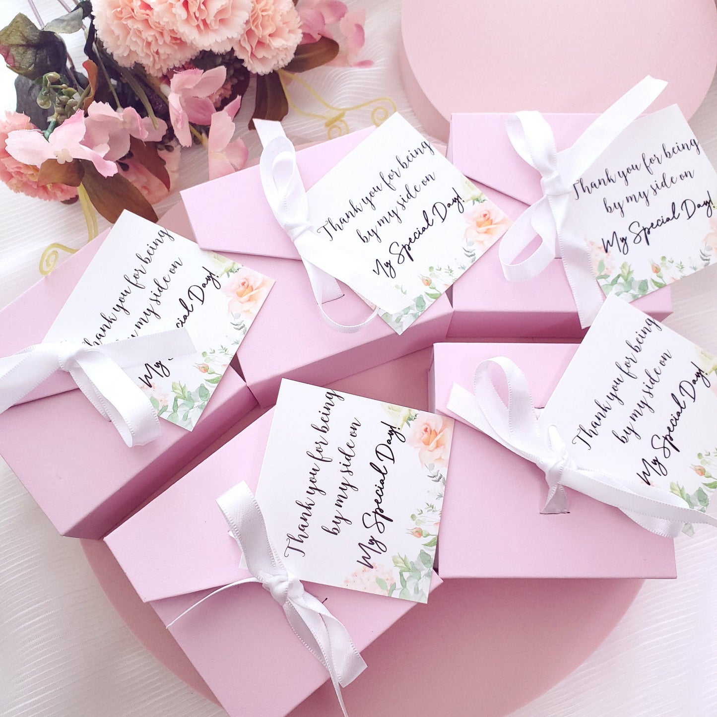 Personalized knot earring set rose gold Bridesmaid gift earrings Tie the knot earrings Bridesmaid earring gift set will you be my bridesmaid