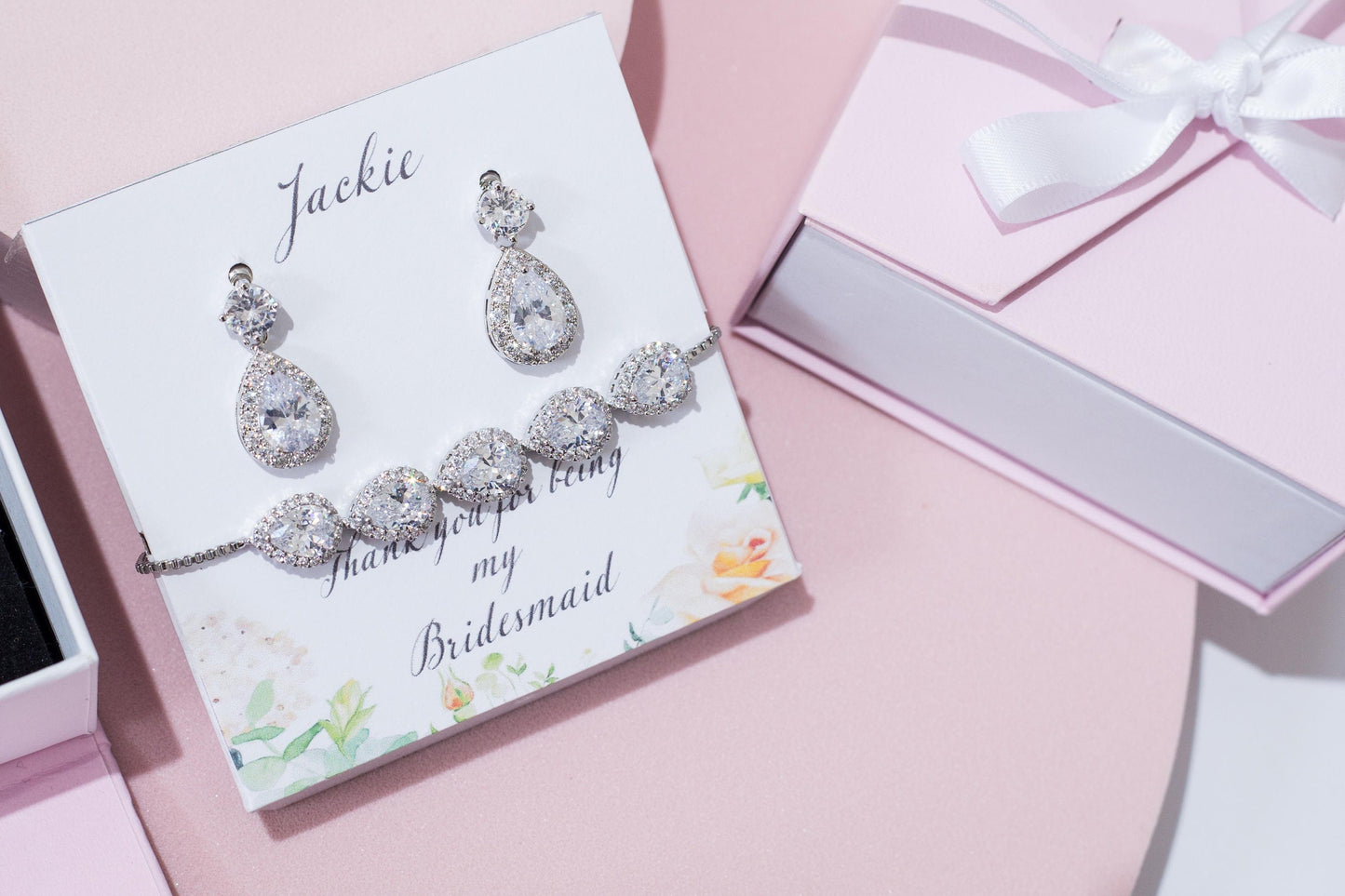 Bridesmaid Box Items bridal earrings Bridesmaid Proposal gift Bridesmaid Proposal earrings Bachelorette Party Favour Thank you for being my