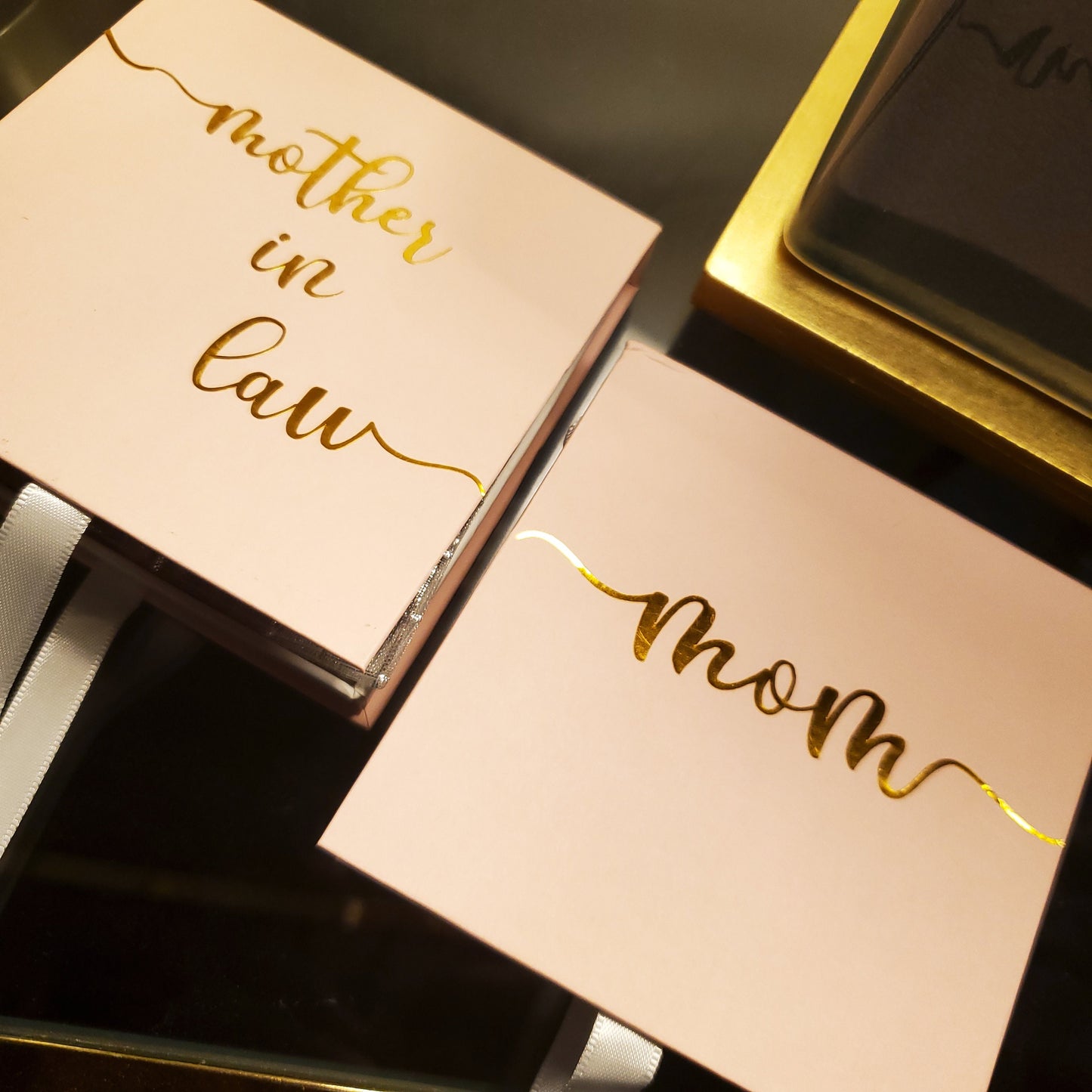 Personalized Bridesmaids gift box Bridesmaids Name customized boxes for gift boxes gold foil name bridal party gift