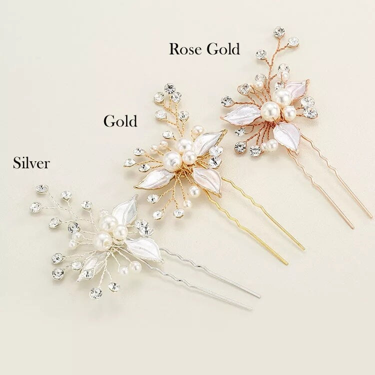 Bridal hair accessories bridesmaids hair pins