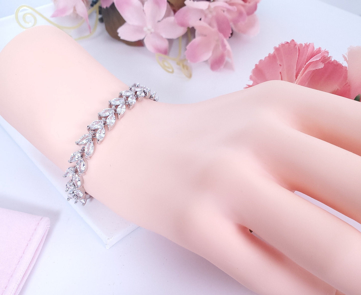 Crystal bracelet Marquise bracelet wedding bracelet bridal bracelet prom bracelet prom jewelry