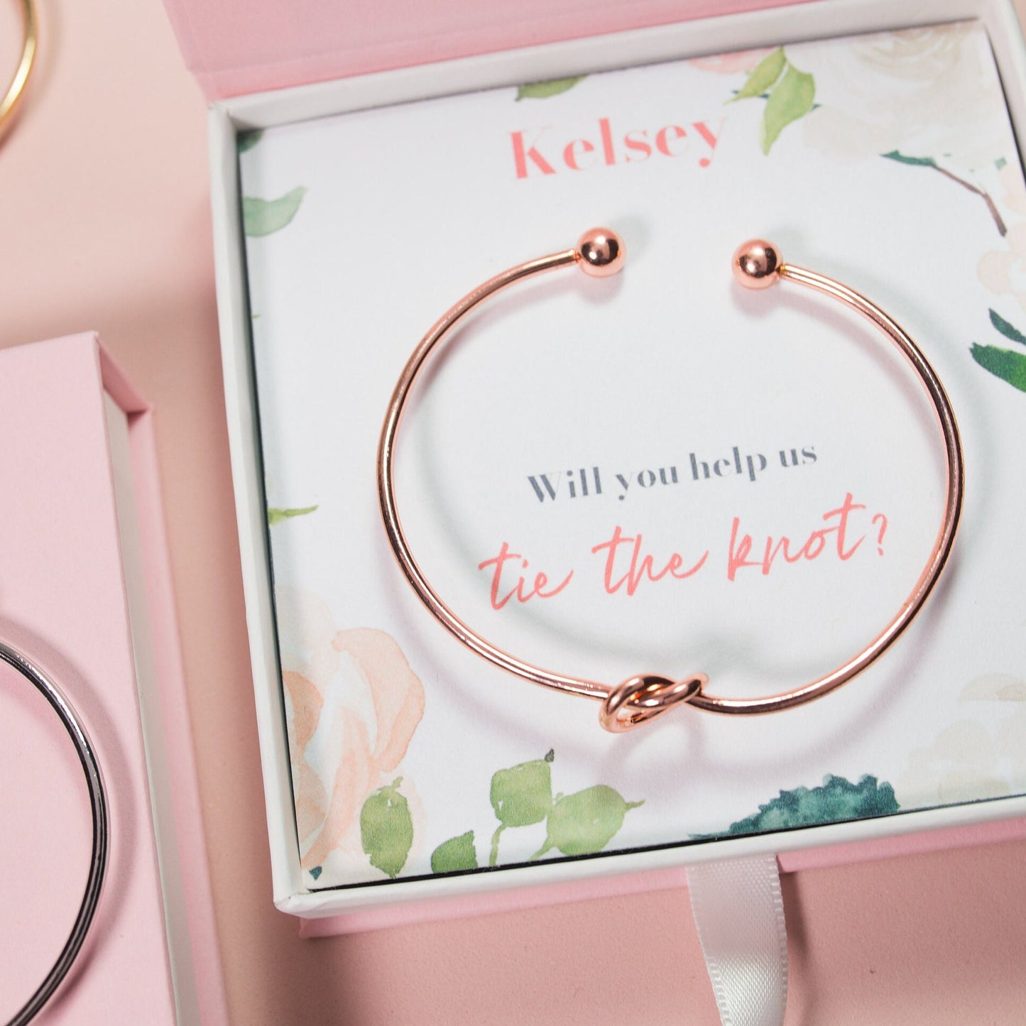 Knot bracelet bridesmaids bracelet bridal party gift flower Girl gift Junior bridesmaids bracelet jr. Bridesmaids gift knot bracelet
