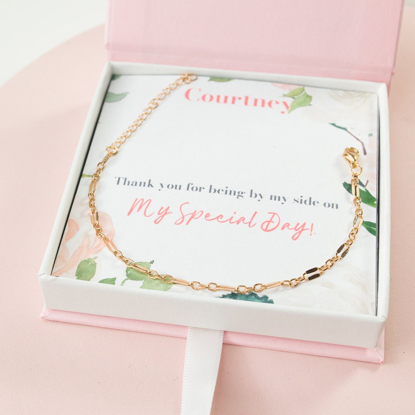 Junior bridesmaids bracelet jr. Bridesmaids gift