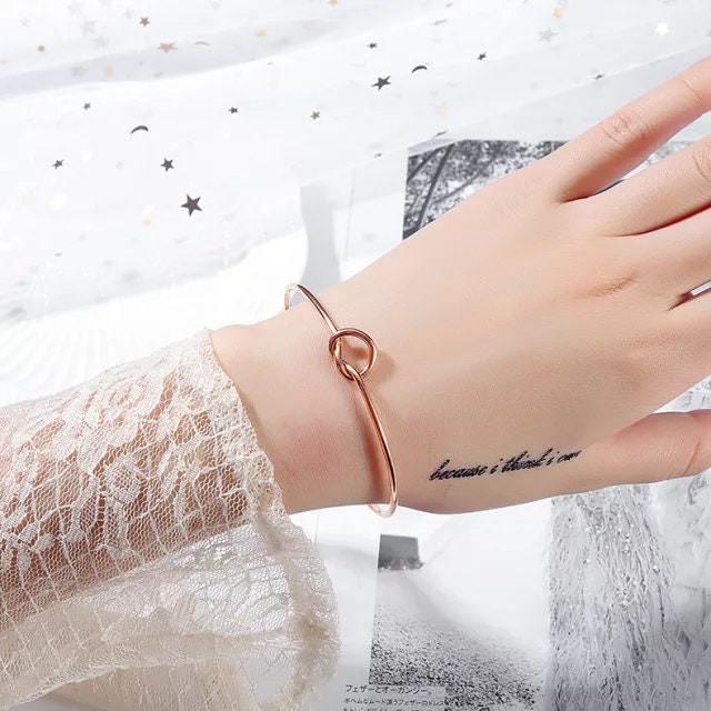 Knot bracelet bridesmaids bracelet bridal party gift flower Girl gift Junior bridesmaids bracelet jr. Bridesmaids gift knot bracelet