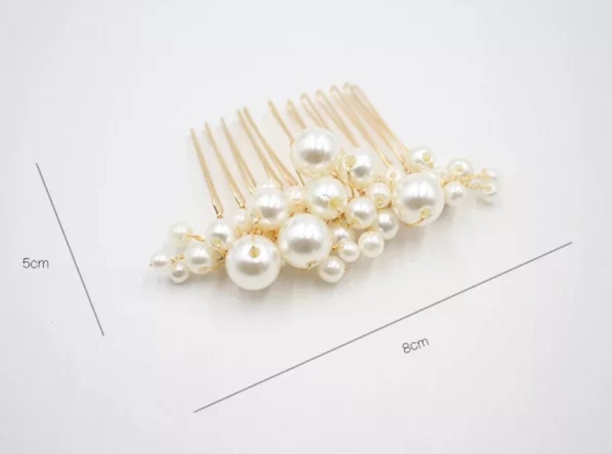 Pearl Hair Accessories - Bridal Pearl Comb Set
