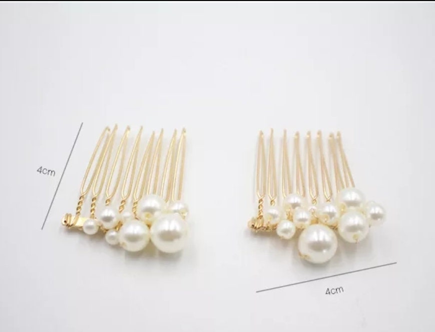 Pearl Hair Accessories - Bridal Pearl Comb Set