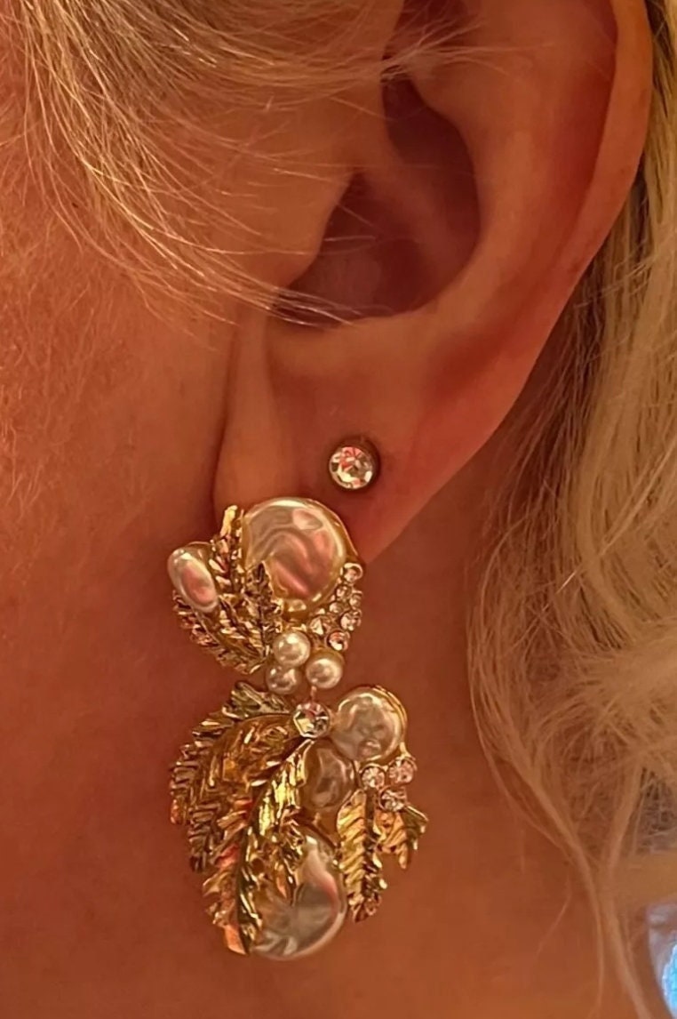 Pearl Wedding Earrings 2022 wedding earrings baroque trendy bridal earrings Statement Wedding Earrings bohemian wedding earrings