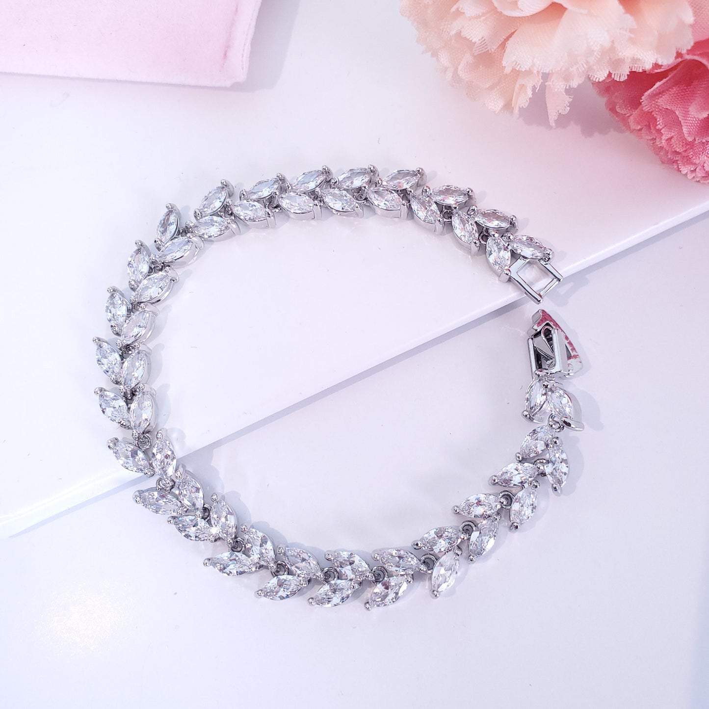 Crystal bracelet Marquise bracelet wedding bracelet bridal bracelet prom bracelet prom jewelry